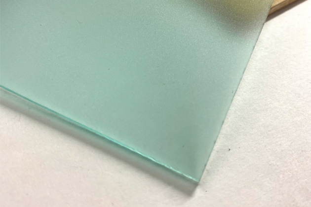verre dépoli