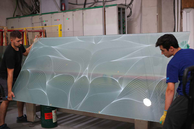 verre imprimé