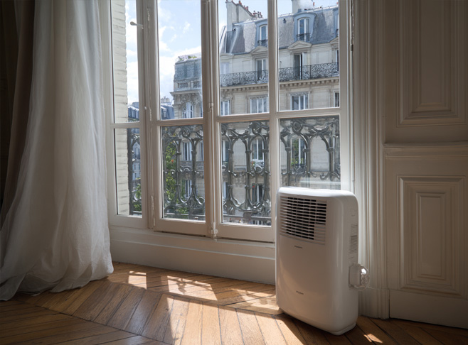 Simple vitrage trou climatisation